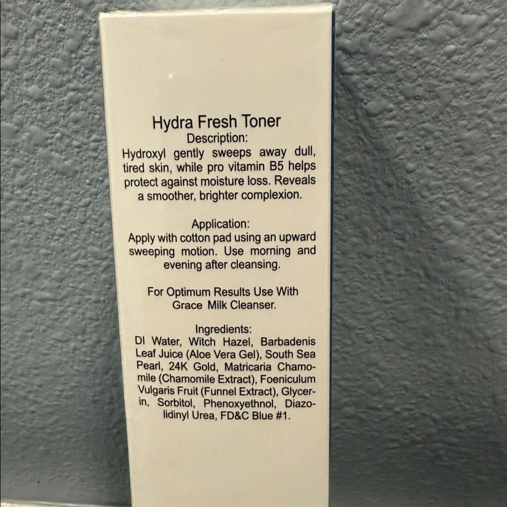 Grace Hydra Fresh Toner 4oz 120ml NIB